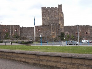 part of Carrickfergus Castle (as much as we can get without a massive wide angle)