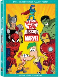 phineas ferb marvel dvd