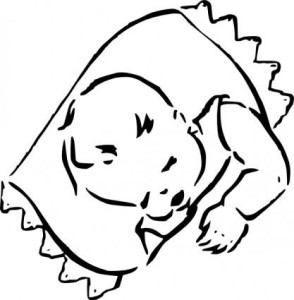 baby sleep clipart