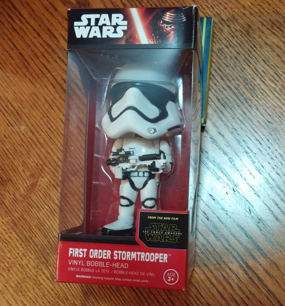 2016 april geek star wars force awakens stormtrooper bobblehead